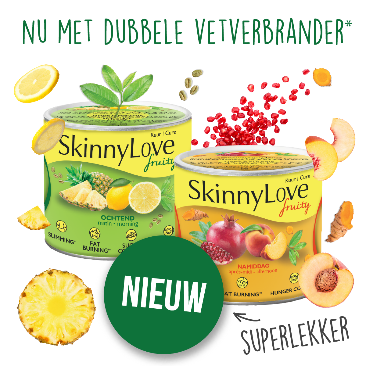SkinnyLove FRUITY Vermageringskuur (2x230g)