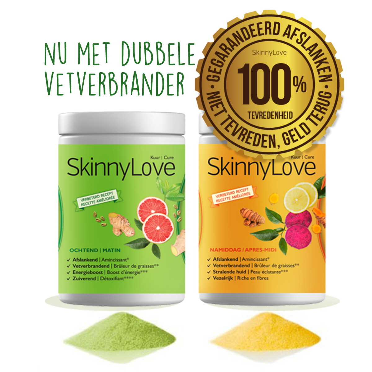 Afzonderlijke SkinnyLove ORIGINAL Vermageringskuren (2x500g)