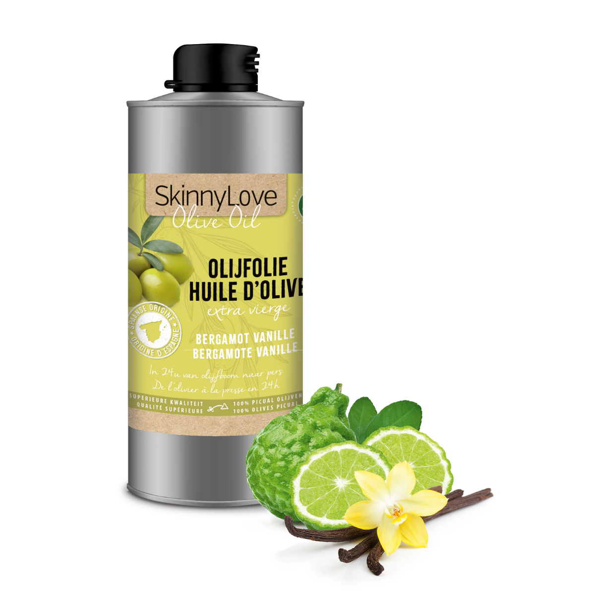 Huile d'olive vierge extra | bergamote - vanille 750ml