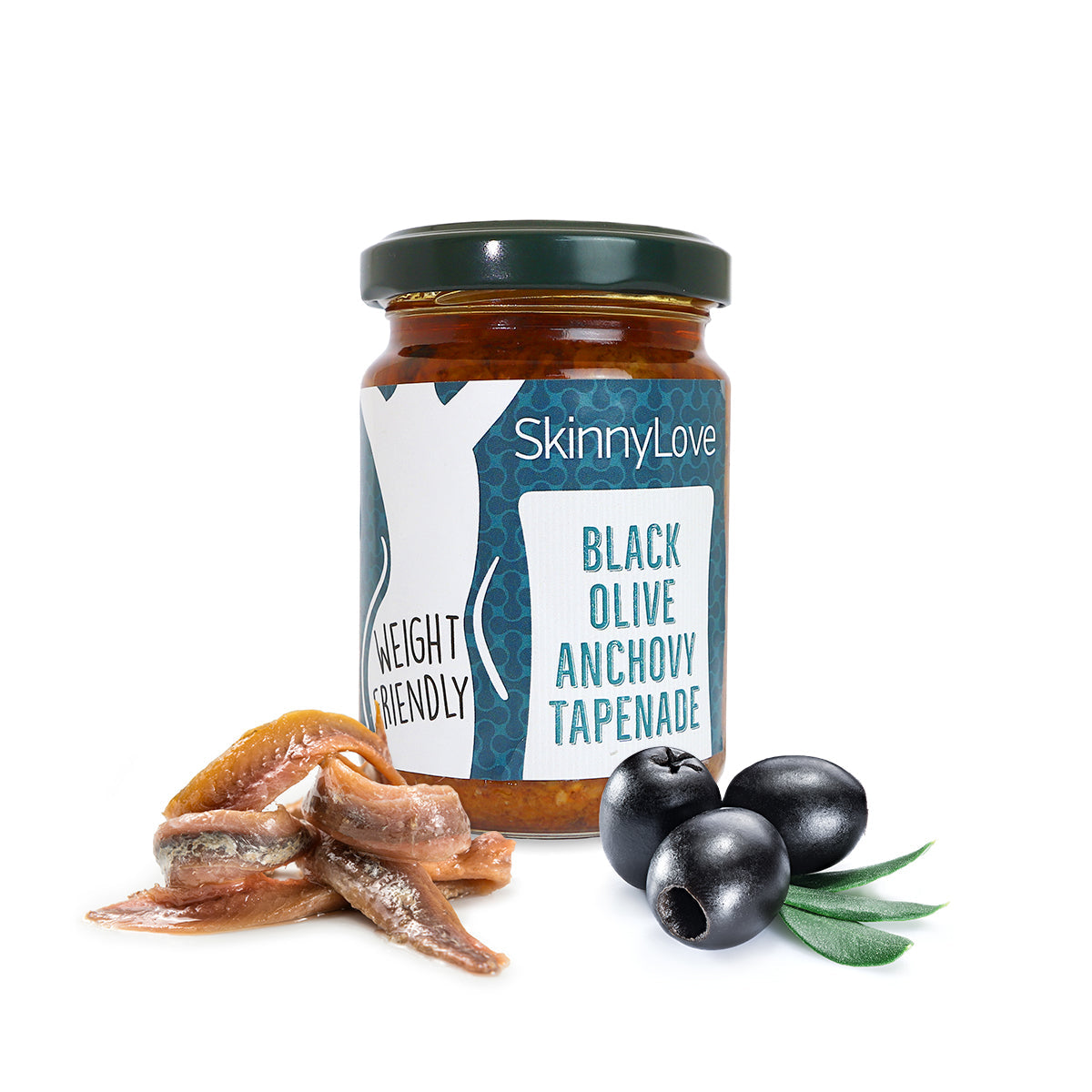 SkinnyLove Spread | black olive anchovy tapenade