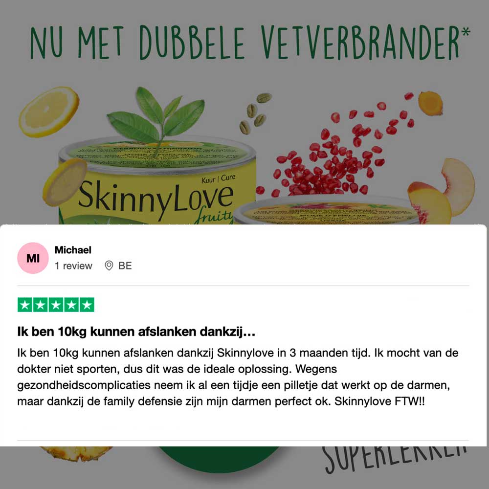 SkinnyLove FRUITY Vermageringskuur (2x230g)