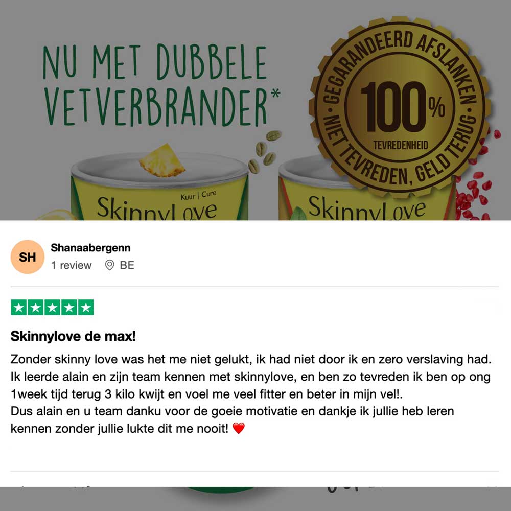 SkinnyLove FRUITY Vermageringskuur (2x500g) incl. garantie