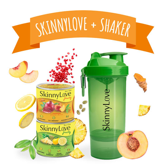 SkinnyLove FRUITY vermageringskuur (2x230g) met shaker